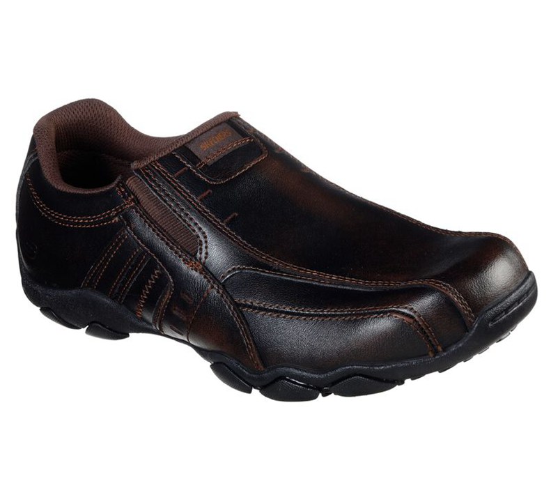 Skechers Herr Mörk Bruna Slip On - Diameter - Nerves - Sverige (UCPKR-5602)